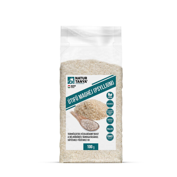 Natur Tanya® Útifű maghéj (Psyllium) Duzzadó rost. Sütéshez-főzéshez is! 100 g