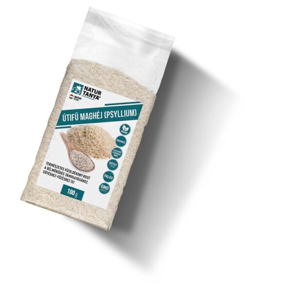Natur Tanya® Útifű maghéj (Psyllium) Duzzadó rost. Sütéshez-főzéshez is! 100 g