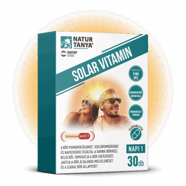 Natur Tanya® SOLAR VITAMIN – Napozóvitamin a bőr egészségéhez, napérzékenység esetén, és napozás vagy szolárium mellett a barna bőrért
