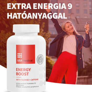 Energy Boost taurinnal és koffeinnel kapszula 60 db