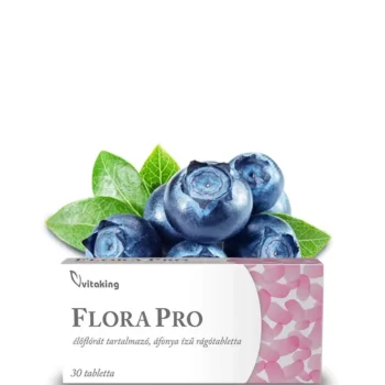 FloraPro élőflórát tartalmazó rágótabletta (30 db) – dupla bevonattal a bélflóra védelméért