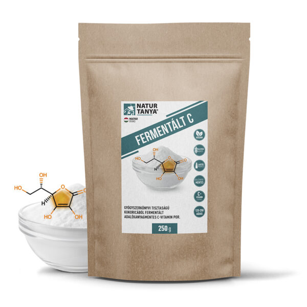 Natur Tanya® FERMENTÁLT C - Gyógyszerkönyvi tisztaságú kukoricából fermentált adalékanyagmentes C-vitamin por