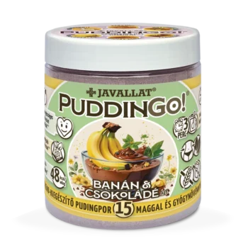 JAVALLAT - PuddinGo!® Banán és csokoládé ízű étrend-kiegészítő pudingpor