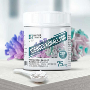 Natur Tanya® Szerves korall por - okinawai korall eredetű kalciumot és magnéziumot tartalmazó étrend-kiegészítő