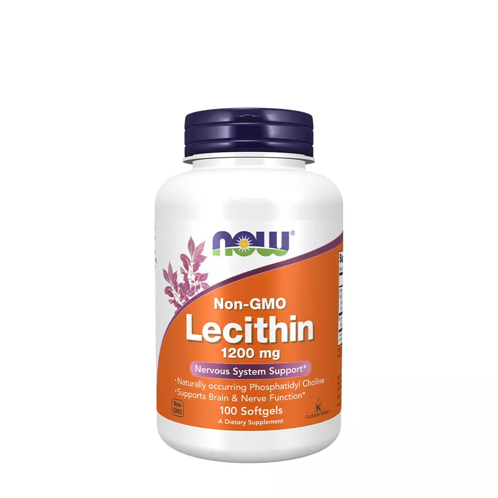 Now Lecithin 1200 mg kapszula 100 db növényi lecitin tartalommal