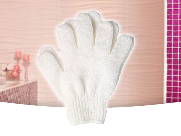 Natur Tanya® 5 ujjas Masszázskesztyű arcra, testre (1 PÁR) – serkenti a vér- és nyirokkeringést, leradírozza az elhalt hámsejteket