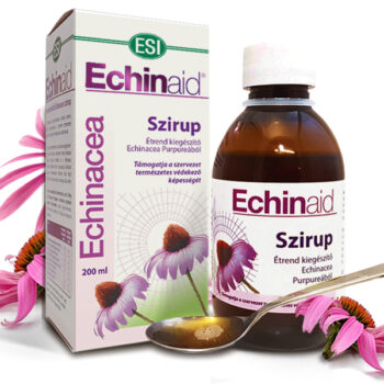 Natur Tanya® ESI® Echinaid® Echinacea szirup - hozzáadott gesztenyemézzel, és gyógynövényekkel.