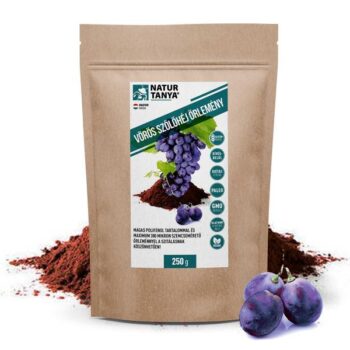 Natur Tanya® VÖRÖS SZŐLŐHÉJ ŐRLEMÉNY – Magas polifenol tartalom 250g