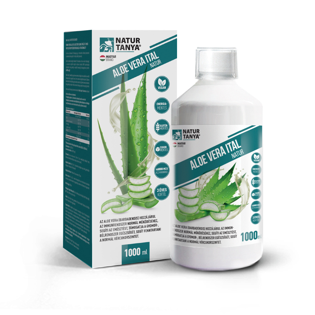Natur Tanya® ALOE VERA ITAL NATUR – Független, akkreditált laborral igazolt acemannán tartalommal