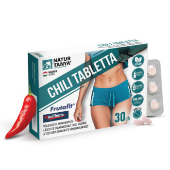 Natur Tanya® Chili tabletta - Védjegyzett, mikrokapszulázott chili paprika kivonat a testsúlycsökkentés támogatásához