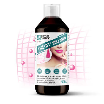 Natur Tanya® Facelift® kollagén mátrix - halkollagén peptidek, tengeri elasztin, csipkebogyó és Aloe folyékony ital koncentrátum 500 ml 