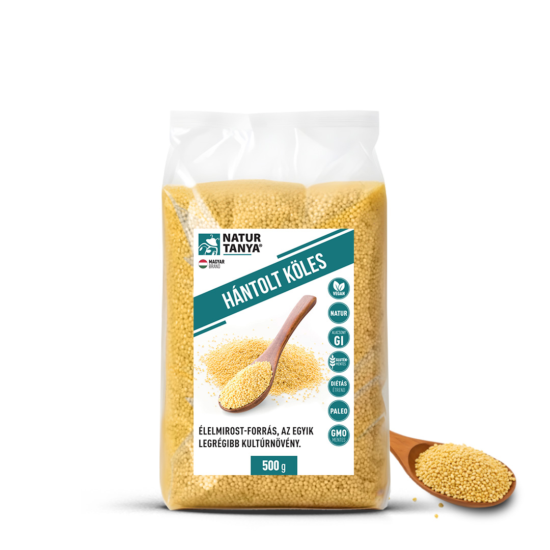 Natur Tanya® Hántolt Köles. Már Honfoglaló őseink legfőbb étke is a köleskása volt! Édesen, sósan. 500g