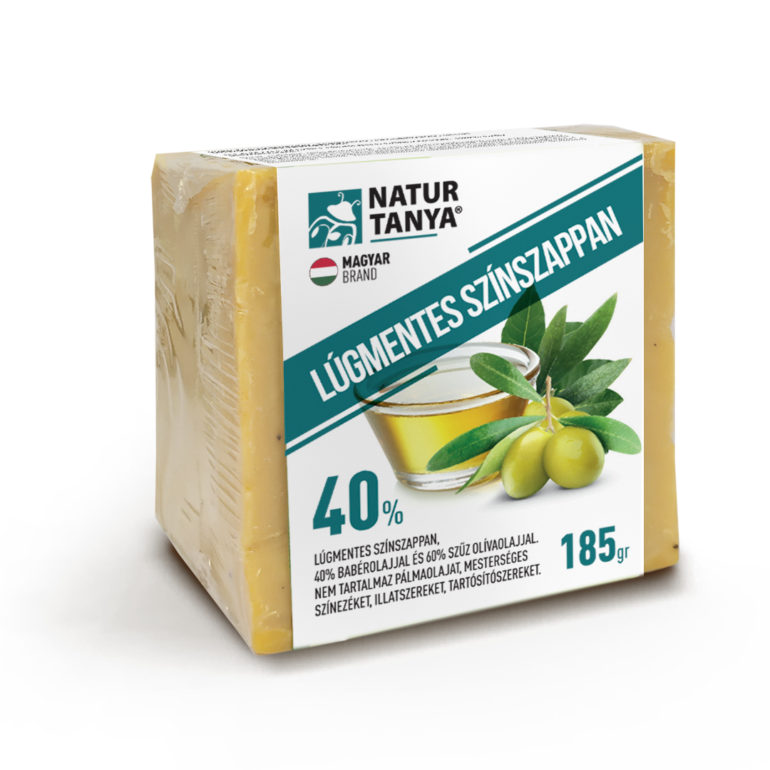 Natur Tanya® Lúgmentes Színszappan - 40%-os babérfaolaj tartalom, a teljes testre és hajmosáshoz is!
