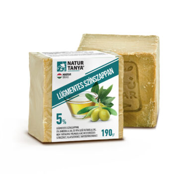 Natur Tanya® Lúgmentes Színszappan - 5% babérfaolaj, 95% olívaolaj. Kézzel készült, 2000 éves receptúra. 190g