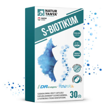 Natur Tanya® S-BIOTIKUM – Szabadalommal védett baktériumtörzs (lactis B420 HOWARU®), 10 milliárd élőflóra adagonként, szerves krómmal
