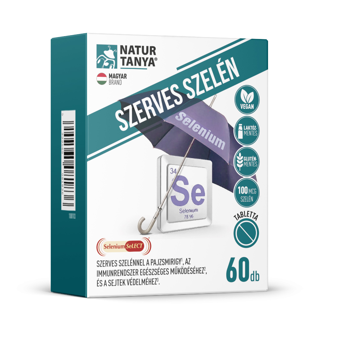 Natur Tanya® SZERVES SZELÉN – Jól hasznosuló, organikus L-szelenometionin forma