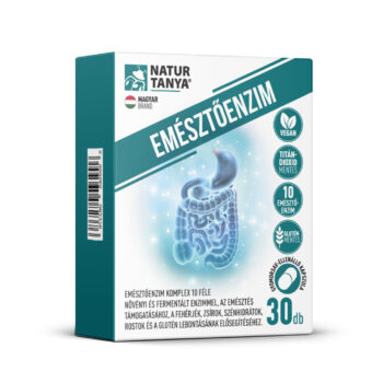 Natur Tanya® EMÉSZTŐENZIM komplex  – 10 féle fermentált és növényi emésztő enzim, kalciummal gyomorsav-ellenálló növényi kapszulatokban